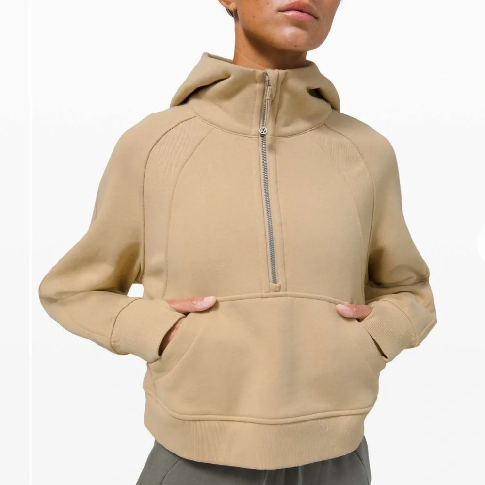 Lululemon Scuba Oversized 1/2 Zip Hoodie Trench - Picture 5 of 11
